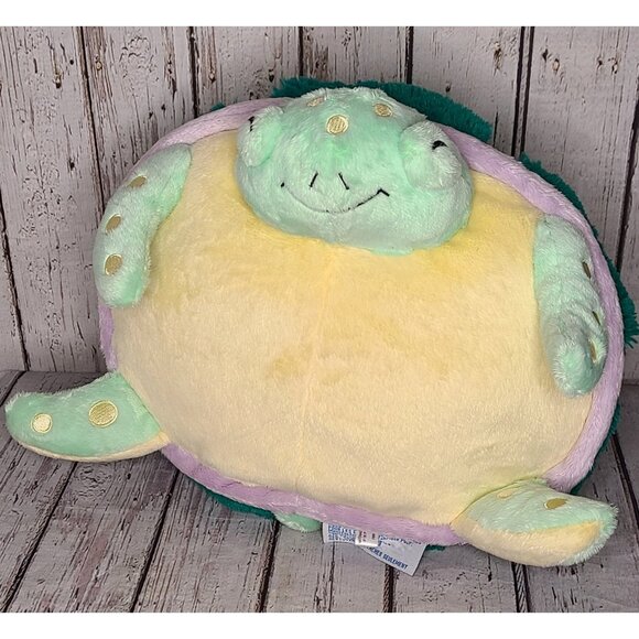 16" Squishable Green & Yellow Sea Turtle Plush Large Stuffed Animal Ocean Happy - Picture 2 of 4